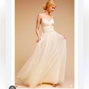 BHLDN Watters Tinsley tulle dress. Bridal gown